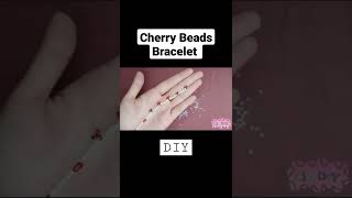 cherry beads bracelet #shorts #diy