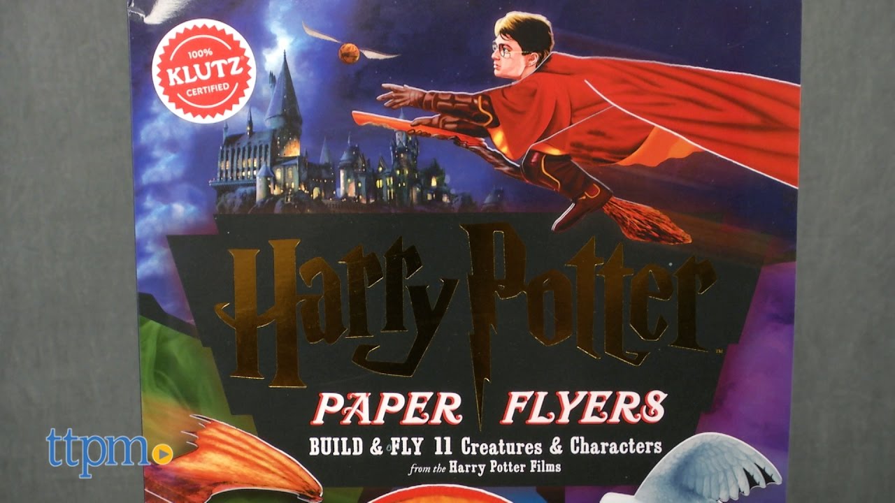 harry potter paper flyers from klutz youtube harry potter paper flyers