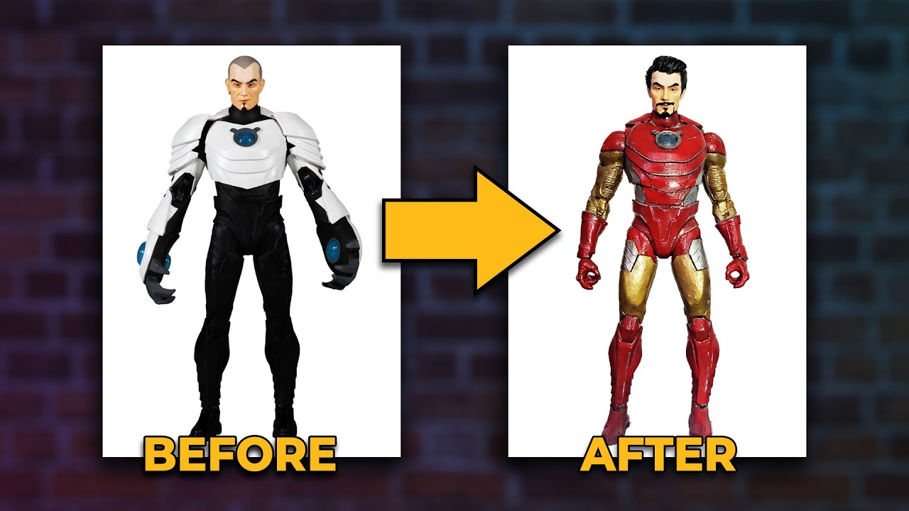 Custom McFarlane Toys Iron Man Figure Makeover - YouTube