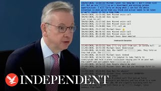 Michael Gove says government 'f***ing up' in WhatsApp message to Dominic Cummings