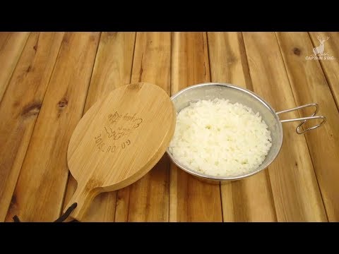 シェラカップでキャンプ飯 簡単にできるシェラカップで米を炊く方法 アウトドアお役立ち情報