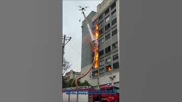 Drone Fire Hose High-Rise Rescue