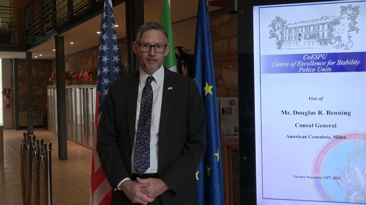 Mr  Douglas R  Benning Consul General American Consulate in Milan.