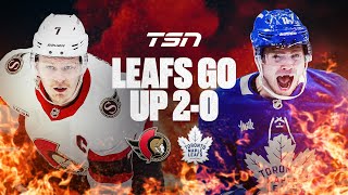 Leafs win Game 2 thriller in OT | TSN Postgame Hot Zone