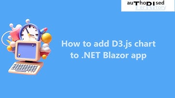 How to add D3.js chart to .NET Blazor app