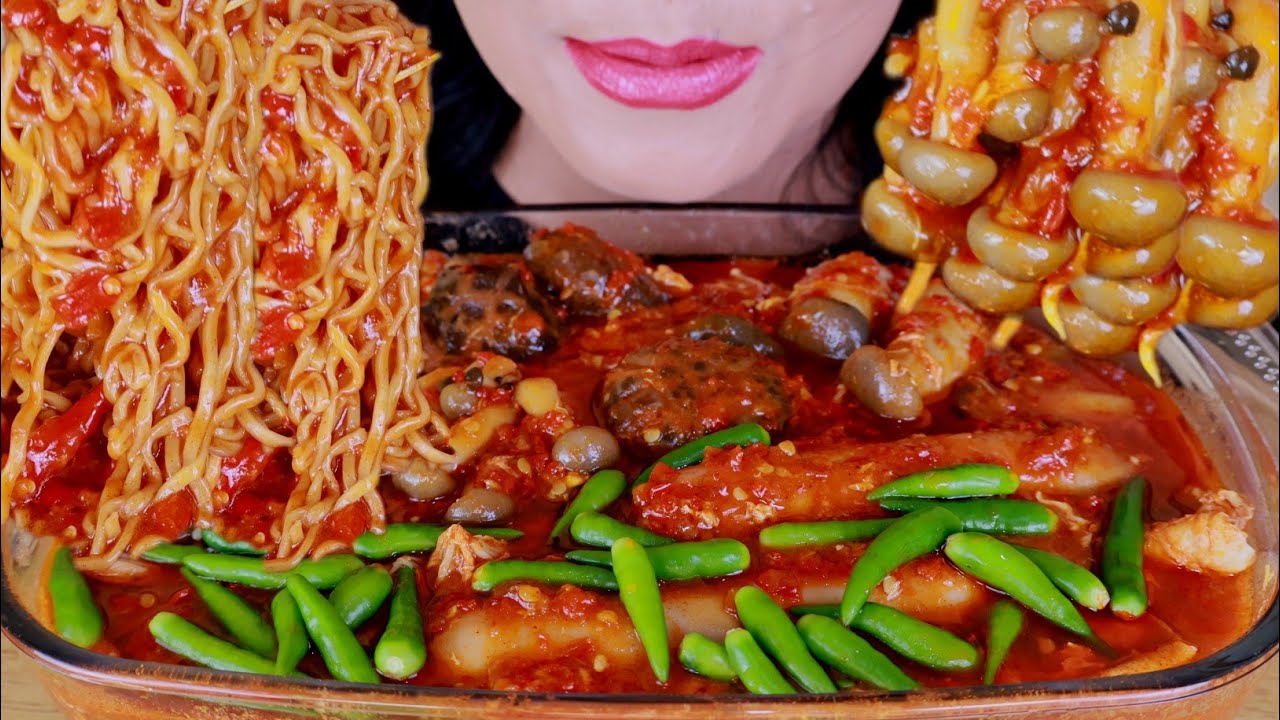 ASMR SEBLAK JAMUR JAMURAN  DAN MIE SUPER PEDAS | ASMR MUKBANG INDONESIA