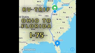RV Road Trip from Northern Ohio to Orlando Florida on I-75