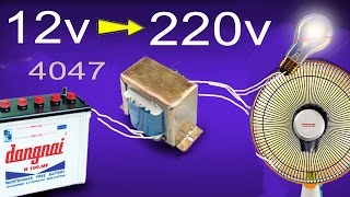 how to make inverter 12v to 220v, simple circuit diagram 50hz