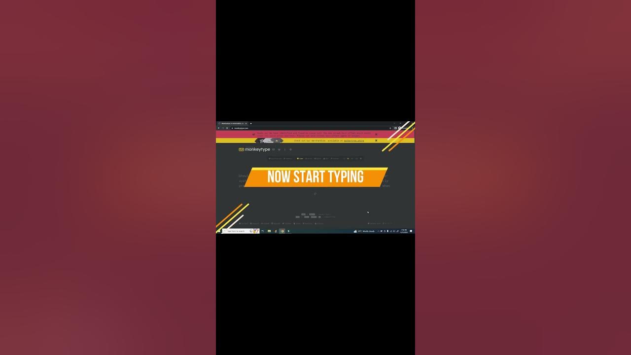 Test your typing speed in just 30 second with monkeytype typing 