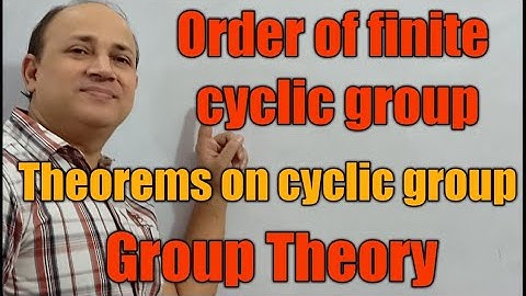 order of finite cyclic group//L37//algebra BSc third semester//upsc maths optional/csir net//IIT jam