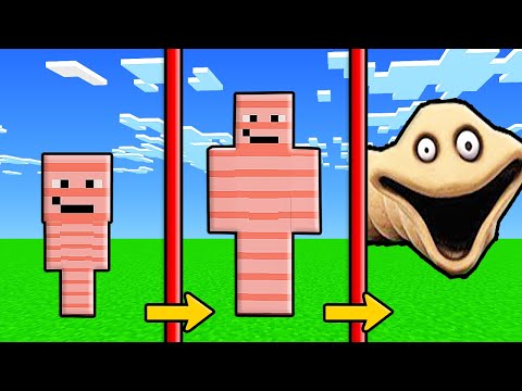 КАК МЕНЯЛСЯ ГОЛОДНЫЙ ЧЕРВЬ И ЕГО ЖИЗНЕННЫЙ ЦИКЛ В МАЙНКРАФТ