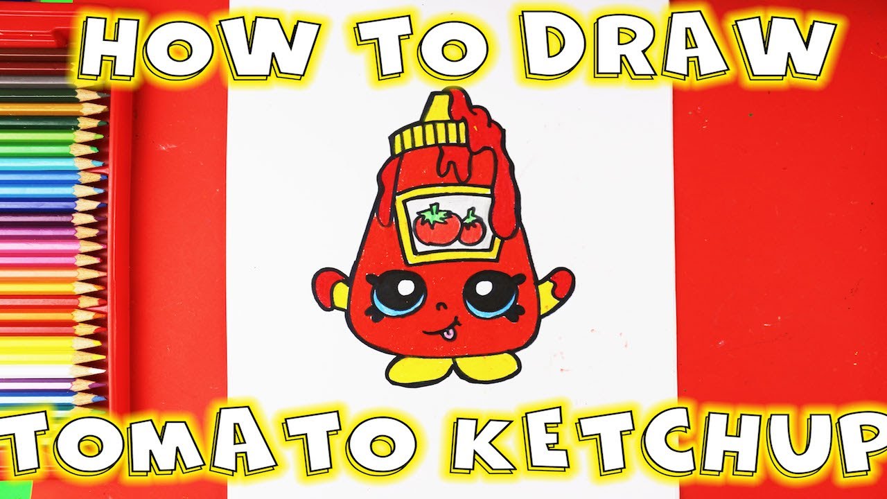 How to Draw Ketchup How to Draw Shopkins YouTube