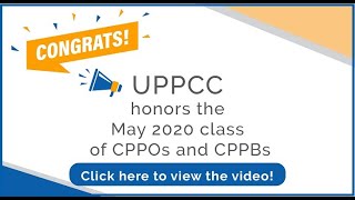 UPPCC May 2020 Class of CPPOs and CPPBs Recognition Video