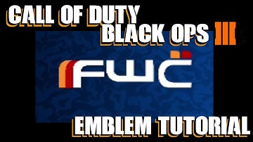 COD BO3 / Call of Duty Black Ops 3 : Destiny Future War Cult / FWC Logo Emblem Tutorial