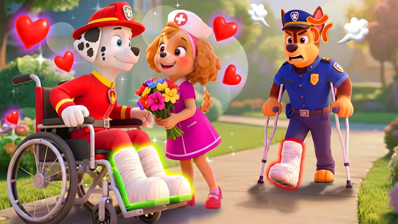 SKYE Fall In Love With MARSHALL?! CHASE is abandoned?! | Paw Patrol 3D Animation | Rainbow 3