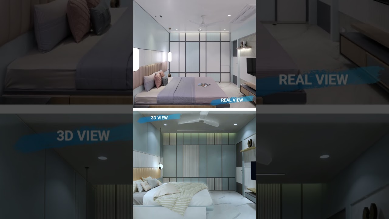 Modern bedroom | 3d walkthrough 