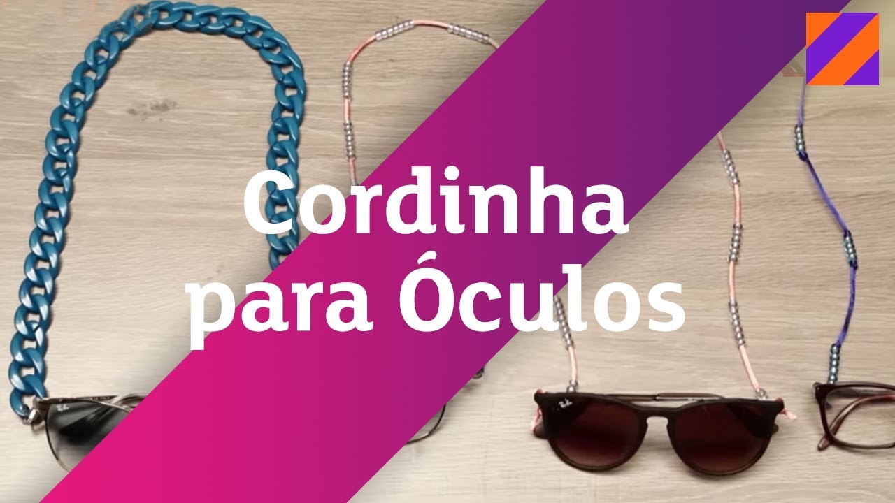 COMO FAZER Cordinha para Óculos!