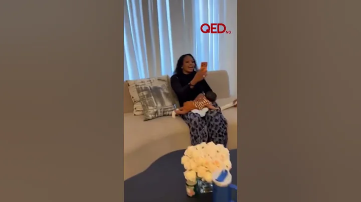 Shocking moment as Enioluwa surprises Priscilla Ojo’s son Rakeem with box of gifts in Tanzania