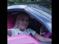 BRB, Hopping In My Real-Life Barbie Dream Car 💖🎀🚗 #Shorts #Barbiegirl #Pink #SoLucky #PositiveVibes