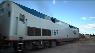 Amtrak Train Silver Star Shoots Off Black Smoke