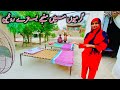 Bed routine in summer village life in pakistan  happy village family