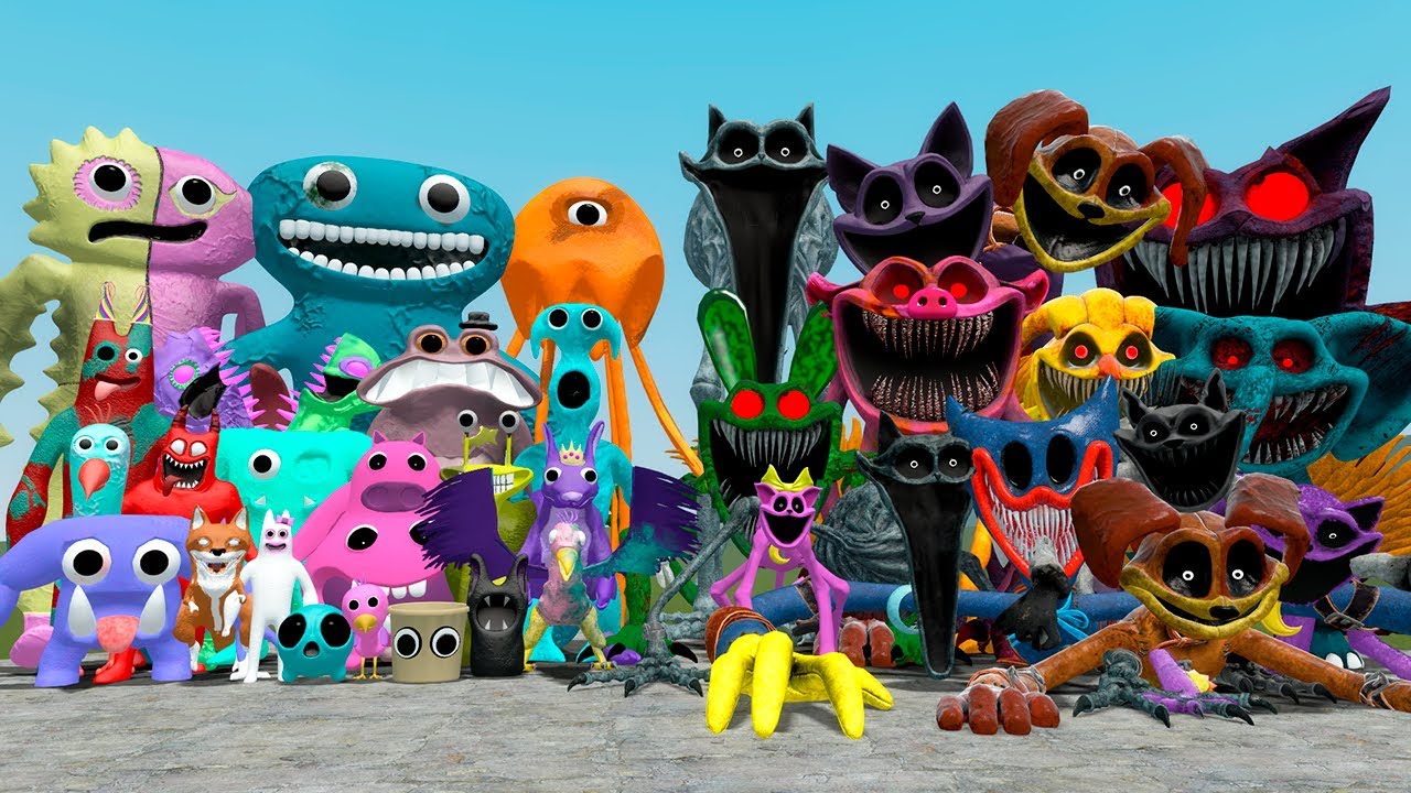 NEW GARTEN OF BANBAN 8 VS POPPY PLAYTIME CHAPTER 3 in Garry's Mod!