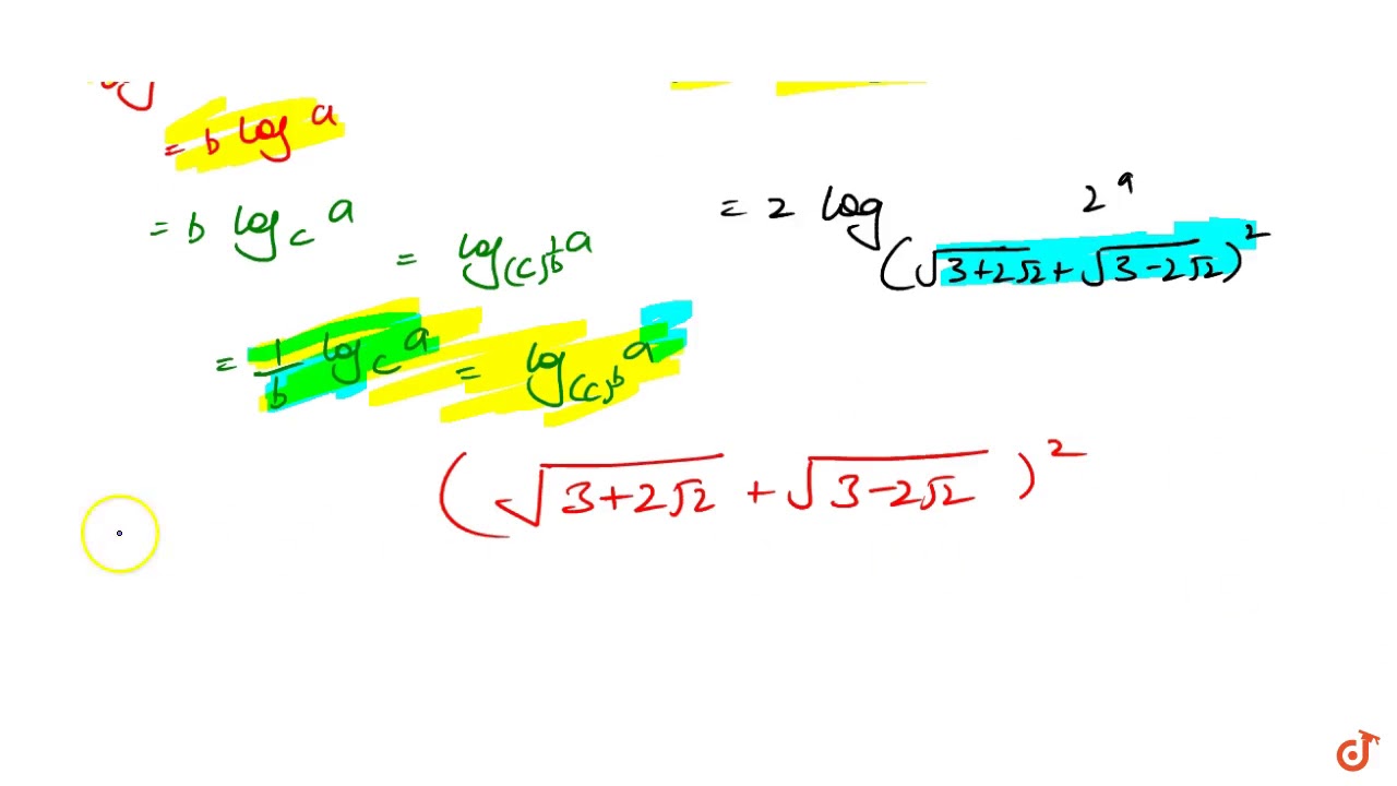 The Value Of log sqrt 3 2sqrt2 sqrt 3 2sqrt2 2 9 Is YouTube the-value-of-log-sqrt-3-2sqrt2-sqrt-3-2sqrt2-2-9-is-youtube