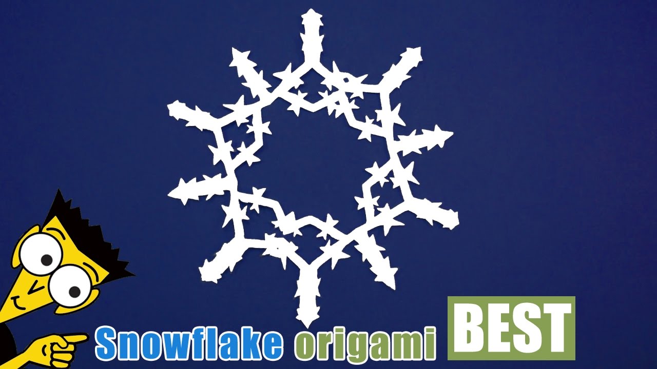 How To Make An Easy Paper Snowflake - Origami BEST #origami - YouTube