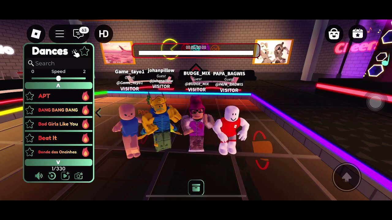 played dance with my roblox buddies #danceroblox #robloxgames #gamingvideos