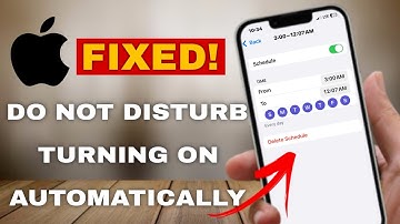 How to Easily Fix Do Not Disturb Turning On Automatically on iPhone
