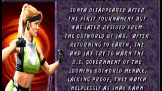 Ultimate Mortal Kombat 3 - Genesis & Mega Drive - Sonya - Biography