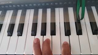 Video thumbnail of "alabanza # 12 del himnario verde tutorial para teclado"