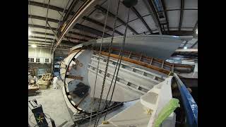 Island Packet Yachts 439-11 Demolding the Hull Timelapse