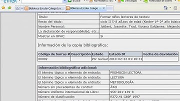 Migración de WinIsis a OpenBiblio