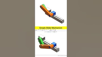 [Simple Slider Mechanism Design] #solidworks #design #engineering #mechanism