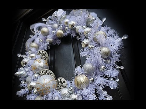 Crystal & Sparkle Christmas Wreath - Dollar Tree DIY
