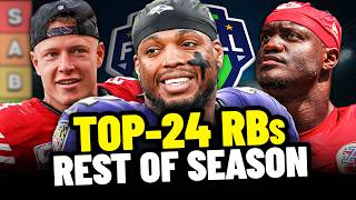NEW Top-24 RBs Rest of Season Rankings & Tiers | Fantasy Football 2026