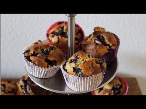 Hoe maak je blauwe bessen muffins?