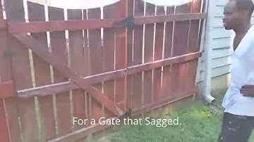 How To Repair a Sagging Wooden Gate - Cheaply