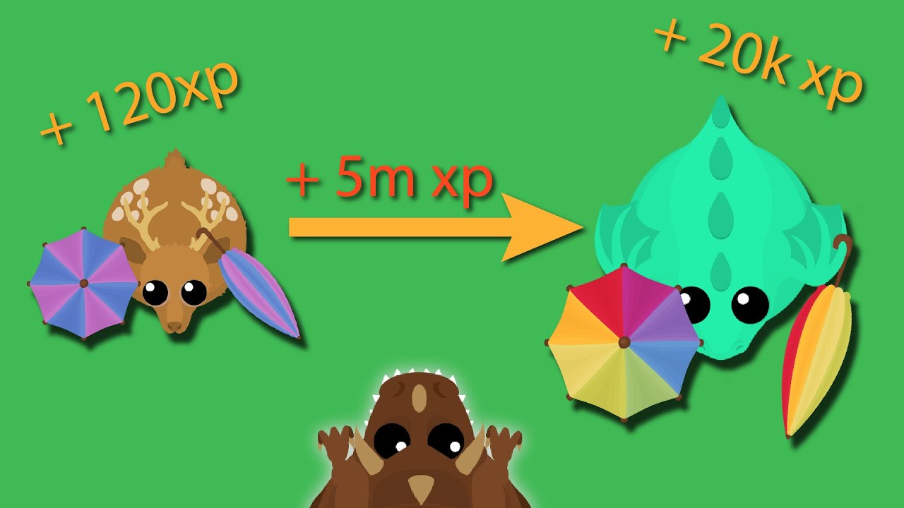 mope.io: Levelling up to DINO MONSTER by only holding an UMBRELLA