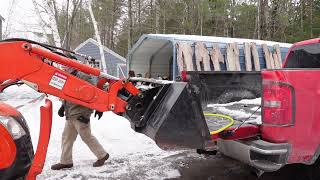 Using our Kioti CK2610 for Winter Storm Preparations. Getting Ready for the Big Nor'easter.