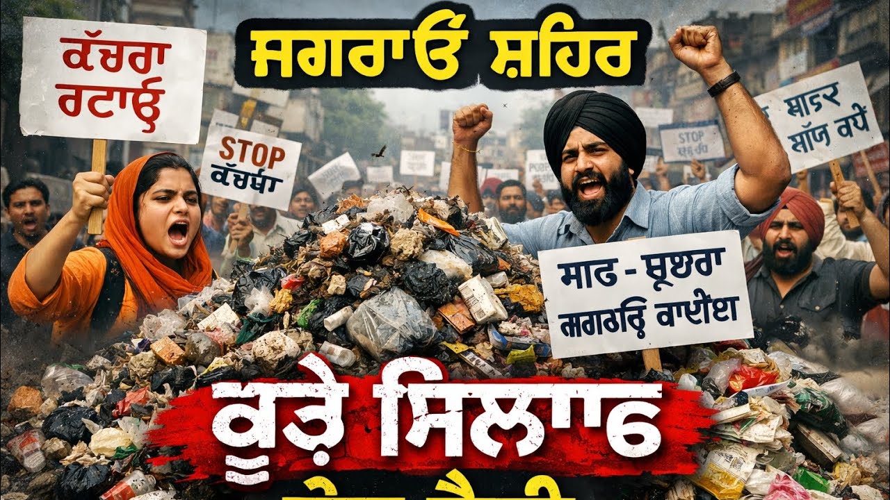 ਜਗਰਾਓਂ ਸ਼ਹਿਰ ch ਕੁੜੇ ਖ਼ਿਲਾਫ਼ ਰੋਸ ਸੜਕਾਂ ਤੇ ਨਿਕਲੇ ਲੋਕ ਤੇ ਨਾਅਰੇ ਬਾਜ਼ੀ kiti