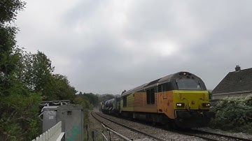 67023 TNT 67027 on the RHTT from Swindon Transfer to Worcester Shrubhill 12 October 2025