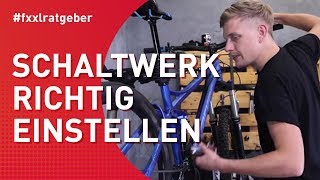 Fahrrad-Schaltung perfekt einstellen - MTB