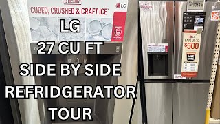 LG Fridge Tour 27 cu. ft. Side by Side Refrigerator w/ Craft Ice  External Ice and Water Dispenser