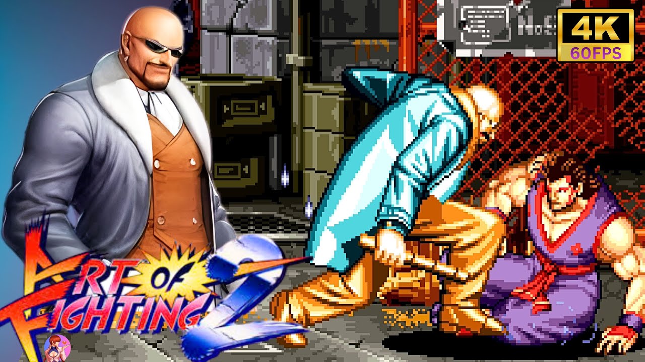 Takuma, Eiji vs Mr Big 💥 Art of Fighting 2 (Intense Fights) ▰ 4K 60FPS