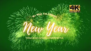 2025 Happy New Year Animation Greenscreen New Year Fireworks No Copyright Video Footage