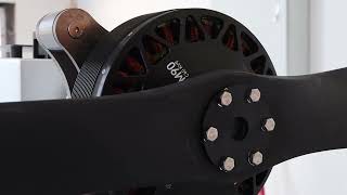 200kgf  brushless motor with 72inch propeller benchmark test for drone designers