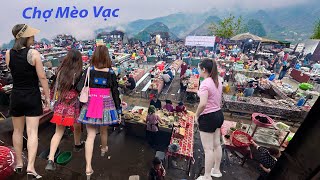 Chợ phiên Mèo Vạc Bất ngờ với khu ẩm thực hoành tráng ngang chợ Bắc Hà