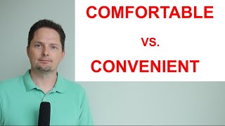 How to Pronounce COMFORTABLE / COMFORTABLE vs. CONVENIENT